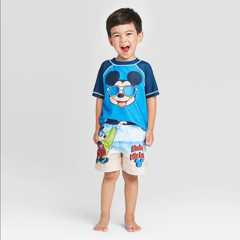 Toddler Boy’s Mickey Mouse Swim Outfit